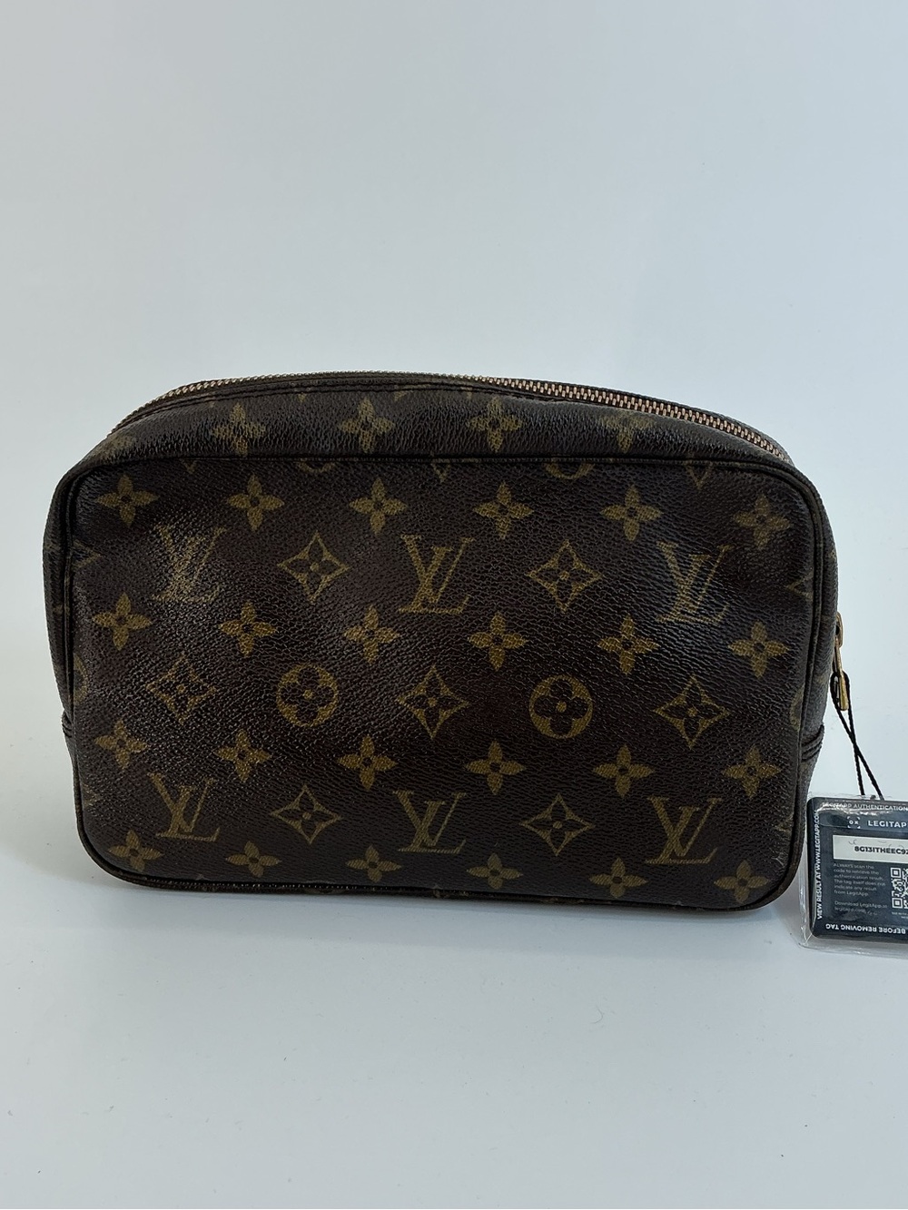 Louis Vuitton Trousse 23 Monogram Canvas Cosmetic Toiletry Pouch Vintage
